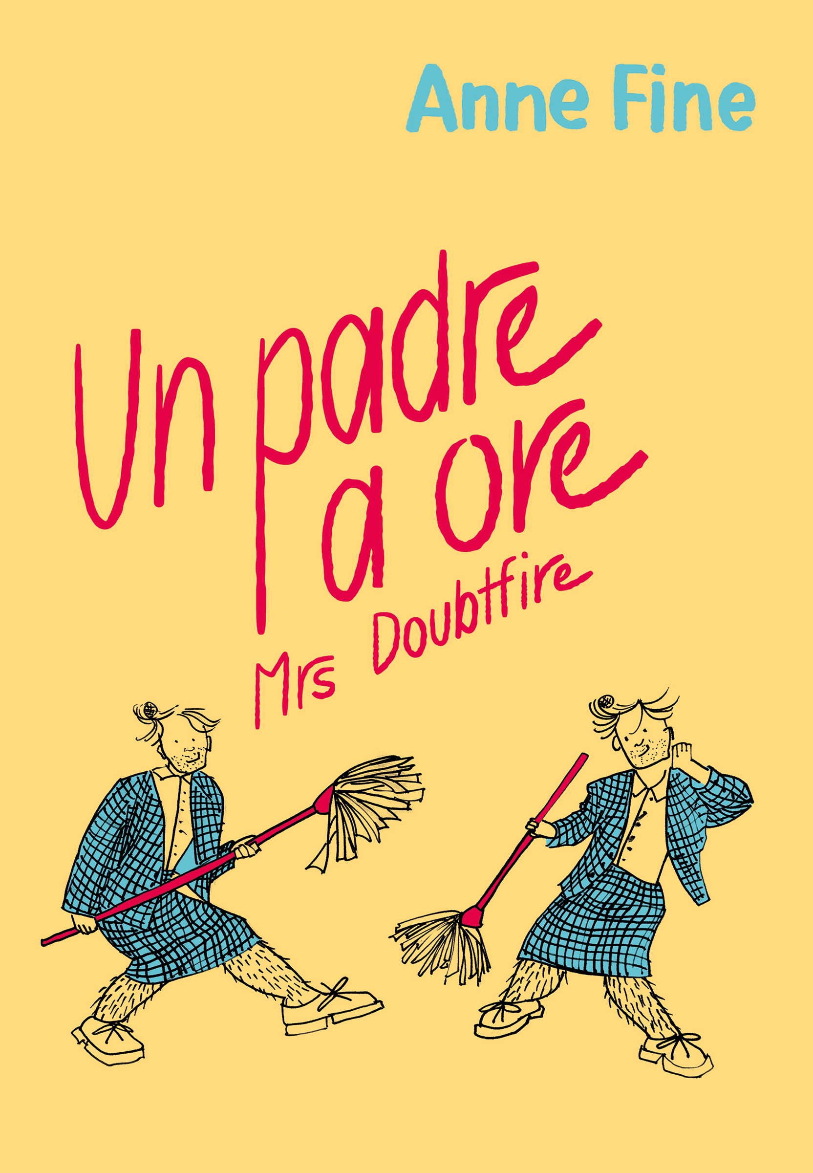 Illustration of an evening landscape with people moving slowly alongside a canal