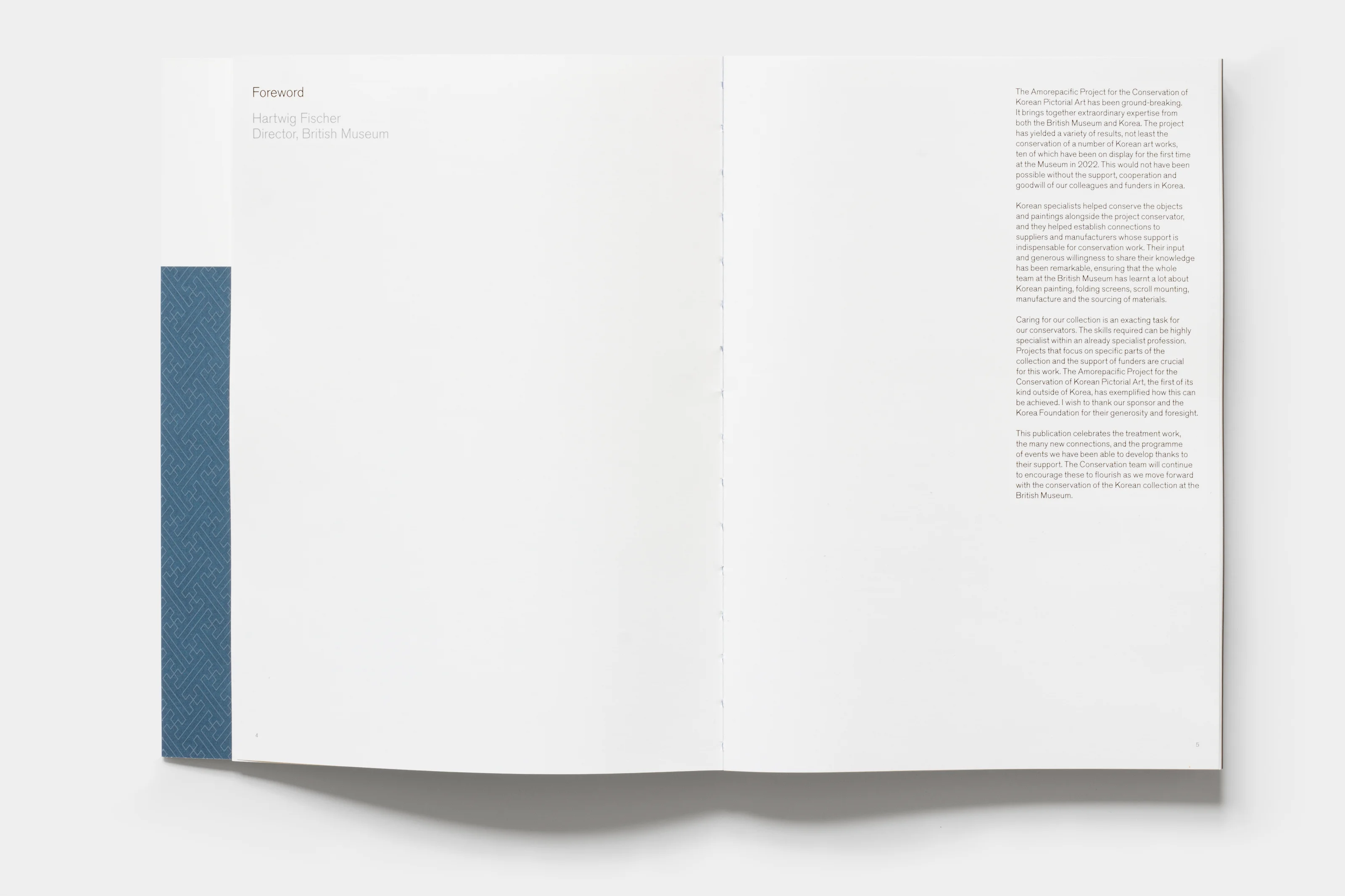 Inside spread with the foreword.