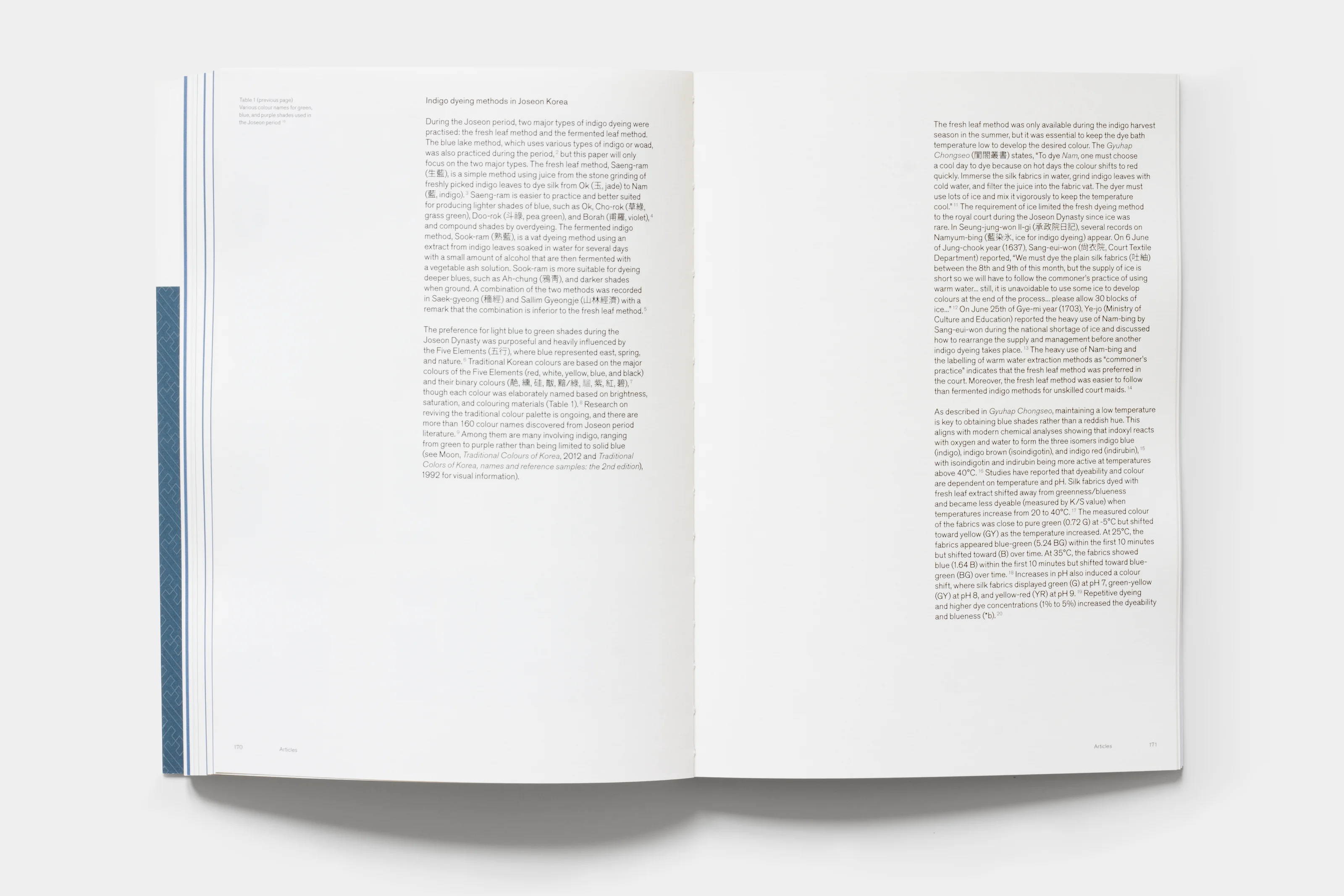Inside spread showing part of a research report.