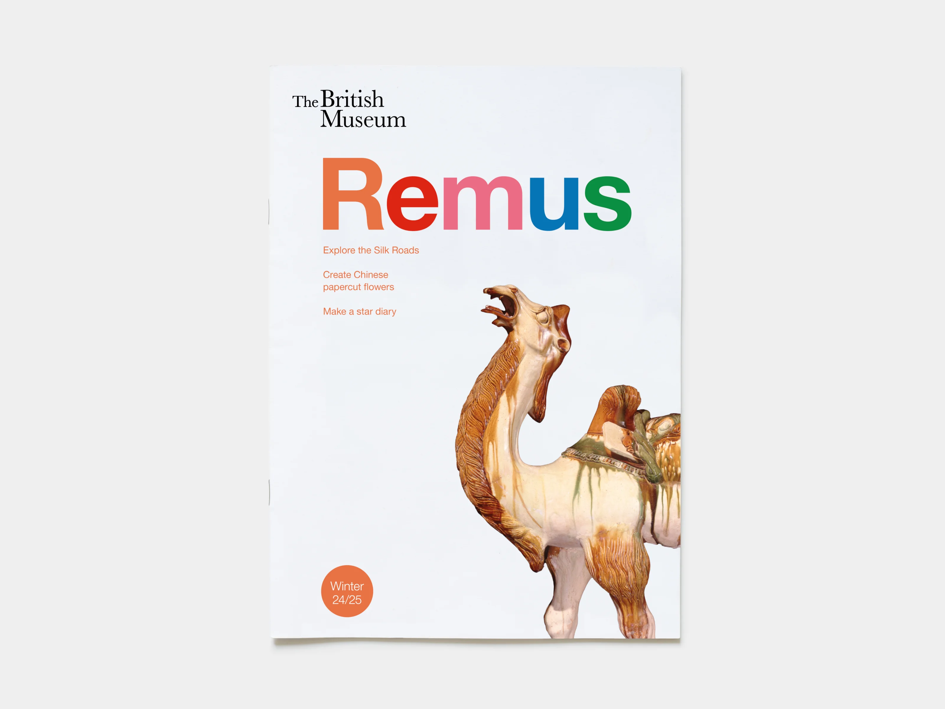 Cover of the issue of the Winter 24/25 issue of the magazine Remus for the British Museum.